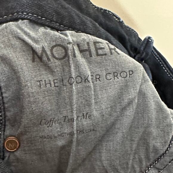 MOTHER The Looker Crop Coffee Tea or Me Dark Wash {Q15} - Picture 5 of 7